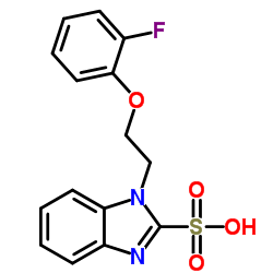 1-[2-(2-Fluorophenoxy)ethyl]-1H-benzimidazole-2-sulfonic acid Structure
