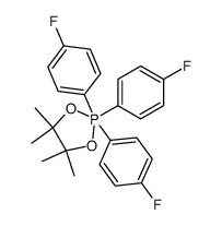 2,2,2-tris(4-fluorophenyl)-4,4,5,5-tetramethyl-1,3,2l5-dioxaphospholane Structure