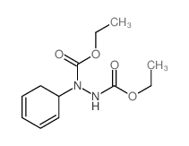 1,2-Hydrazinedicarboxylicacid, 1-(2,4-cyclohexadien-1-yl)-, 1,2-diethyl ester结构式