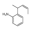 2-pent-3-en-2-ylaniline Structure