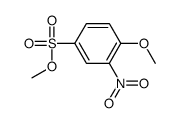 methyl 4-methoxy-3-nitrobenzenesulfonate结构式