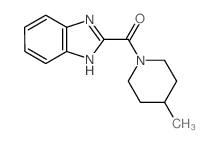 Methanone,1H-benzimidazol-2-yl(4-methyl-1-piperidinyl)-结构式