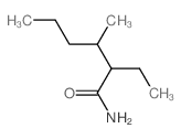Hexanamide,2-ethyl-3-methyl-结构式