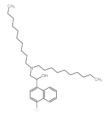 1-(4-chloronaphthalen-1-yl)-2-(didecylamino)ethanol结构式