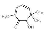 7-hydroxy-2,6,6-trimethyl-cyclohepta-2,4-dien-1-one Structure