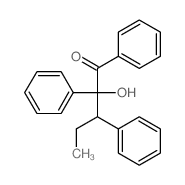1-Pentanone,2-hydroxy-1,2,3-triphenyl-结构式