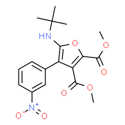 2,3-Furandicarboxylic acid,5-[(1,1-dimethylethyl)amino]-4-(3-nitrophenyl)-,dimethyl ester (9CI)结构式