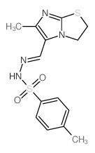 Benzenesulfonic acid,4-methyl-,2-[(2,3-dihydro-6-methylimidazo[2,1-b]thiazol-5-yl)methylene]hydrazide picture