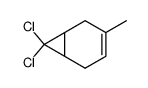 4-methyl-1,1-dichloro-2,3,6,7-tetrahydrobenzocyclopropene结构式
