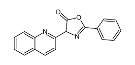 2-phenyl-4-(quinolin-2-yl)oxazol-5(4H)-one结构式