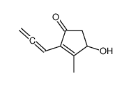 2-Cyclopenten-1-one, 4-hydroxy-3-methyl-2-(1,2-propadienyl)- (9CI)结构式