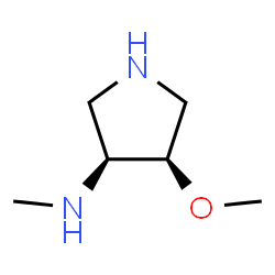 3-Pyrrolidinamine,4-methoxy-N-methyl-,(3S-cis)-(9CI)结构式