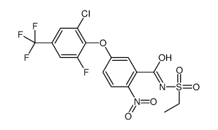 5-[2-chloro-6-fluoro-4-(trifluoromethyl)phenoxy]-N-ethylsulfonyl-2-nit ro-benzamide结构式