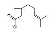(3R)-3,7-dimethyloct-6-enoyl chloride Structure
