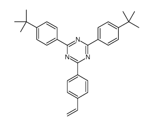2,4-bis(4-tert-butylphenyl)-6-(4-ethenylphenyl)-1,3,5-triazine Structure