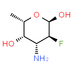 alpha-L-Galactopyranose,3-amino-2,3,6-trideoxy-2-fluoro-(9CI) Structure