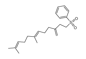 ((7,11-dimethyl-3-methylenedodeca-6,10-dien-1-yl)sulfonyl)benzene Structure
