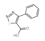 4-phenylthiadiazole-5-carboxylic acid Structure