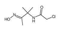 anti-(E)-3-(Chloracetylamino)-3-methyl-2-butanon-oxim Structure