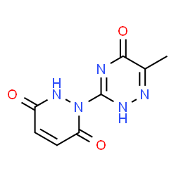 3,6-Pyridazinedione, 1-(2,5-dihydro-6-methyl-5-oxo-1,2,4-triazin-3-yl)-1,2-dihydro- (9CI)结构式