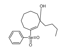 1-butyl-3-phenylselenonylcyclooct-2-en-1-ol Structure