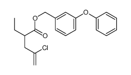 (3-phenoxyphenyl)methyl 4-chloro-2-ethylpent-4-enoate结构式