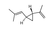 [1R,2S,(-)]-1-(1-Methylethenyl)-2-(2-methyl-1-propenyl)cyclopropane structure