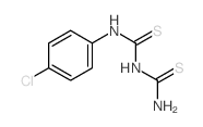 1-carbamothioyl-3-(4-chlorophenyl)thiourea结构式