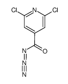 2,6-dichloropyridine-4-carbonylazide结构式