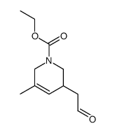 ethyl 5-methyl-3-(2-oxoethyl)-1,2,3,6-tetrahydropyridine-1-carboxylate结构式