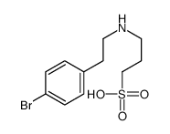 3-[2-(4-bromophenyl)ethylamino]propane-1-sulfonic acid结构式