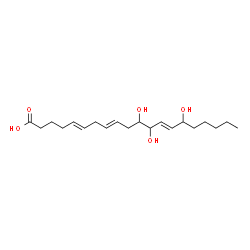 11,12,15-trihydroxyeicosatrienoic acid Structure