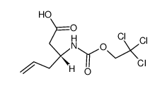 (R)-3-(((2,2,2-trichloroethoxy)carbonyl)amino)hex-5-enoic acid Structure
