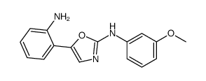 5-(2-aminophenyl)-N-(3-methoxyphenyl)-1,3-oxazol-2-amine结构式