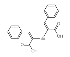 2-Propenoic acid,2,2'-selenobis[3-phenyl- (9CI) Structure