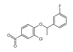 2-chloro-1-[1-(3-fluorophenyl)ethoxy]-4-nitrobenzene结构式