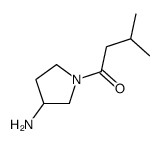 1-(3-aminopyrrolidin-1-yl)-3-methylbutan-1-one结构式