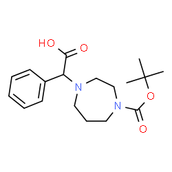 [4-(TERT-BUTOXYCARBONYL)-1,4-DIAZEPAN-1-YL](PHENYL)ACETIC ACID结构式