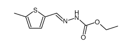 ethyl 2-((5-methylthiophen-2-yl)methylene)hydrazine-1-carboxylate结构式