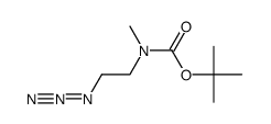 N-(2-azidoethyl)-N-tert-butoxycarbonyl-N-methylamine Structure