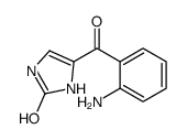 4-(2-氨基苯甲酰基)-1,3-二氢-2H-咪唑-2-酮结构式