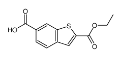 Benzo[b]thiophene-2,6-dicarboxylicacid2-ethylester Structure