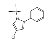 1-tert-butyl-4-chloro-2-phenylpyrrole结构式