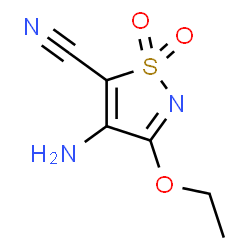 5-Isothiazolecarbonitrile,4-amino-3-ethoxy-,1,1-dioxide(9CI) Structure