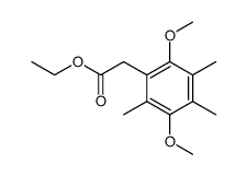 (2,5-dimethoxy-3,4,6-trimethyl-phenyl)-acetic acid ethyl ester Structure