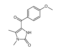 4-(4-methoxybenzoyl)-1,5-dimethyl-1,3-dihydro-2H-imidazol-2-one Structure