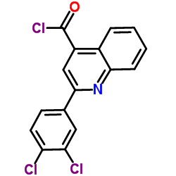 2-(3,4-Dichlorophenyl)-4-quinolinecarbonyl chloride结构式