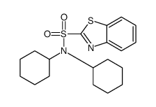 N,N-dicyclohexylbenzothiazole-2-sulphonamide Structure