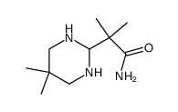 2-(5,5-dimethyl-hexahydro-pyrimidin-2-yl)-2-methyl-propionic acid amide Structure