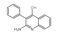 2-AMINO-4-HYDROXY-3-PHENYLQUINOLINE结构式